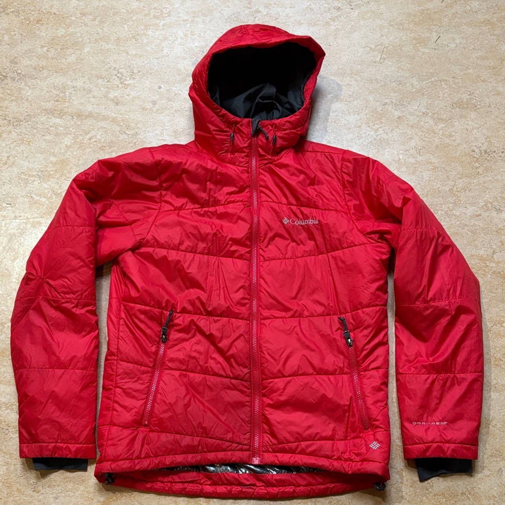 Men’s COLUMBIA Puffy Jacket Small Red